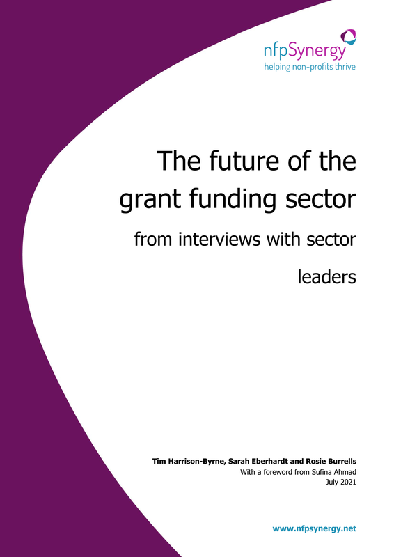 The Future Of The Grant Funding Sector Nfpsynergy Report July 2021 Cover 001